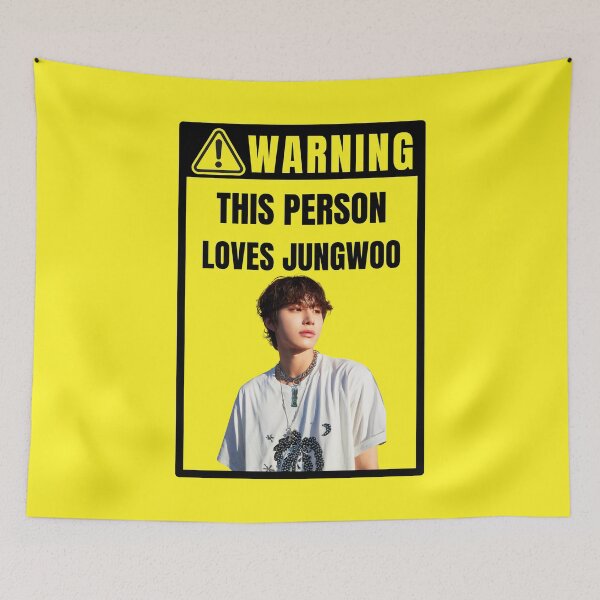 Item preview, nct 127 warning sign: jungwoo (ay-yo era) (gender neutral) designed and sold by loonaluvdesigns.