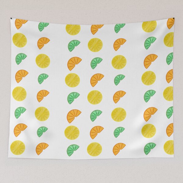 Item preview, Citrus fruits: a Patterned Spirograph Collage designed and sold by RachelEDesigns.