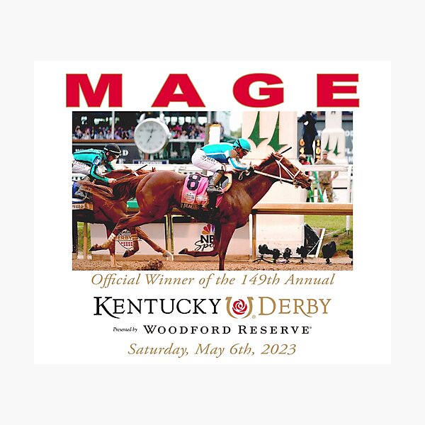 Item preview, Mage - 2023 Kentucky Derby Winner - Classic Horseracing designed and sold by TrillheadsStore.