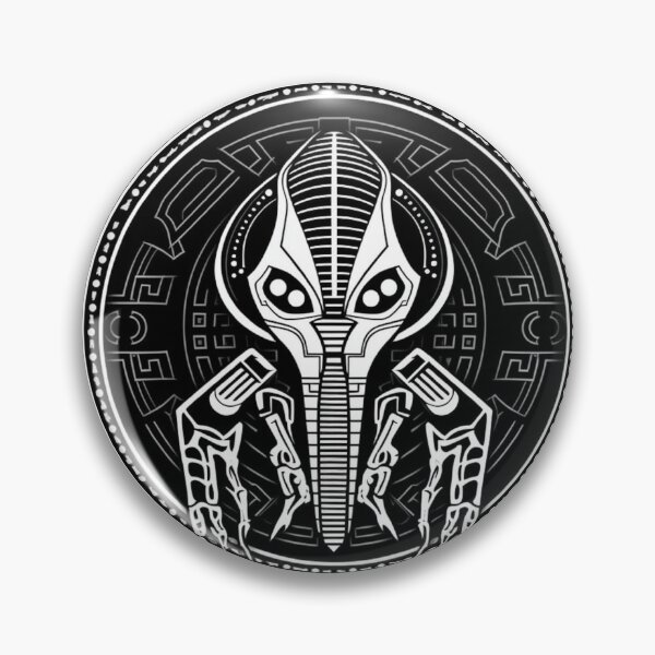 Item preview, black & white alien hieroglyphs designed and sold by jessi3002.