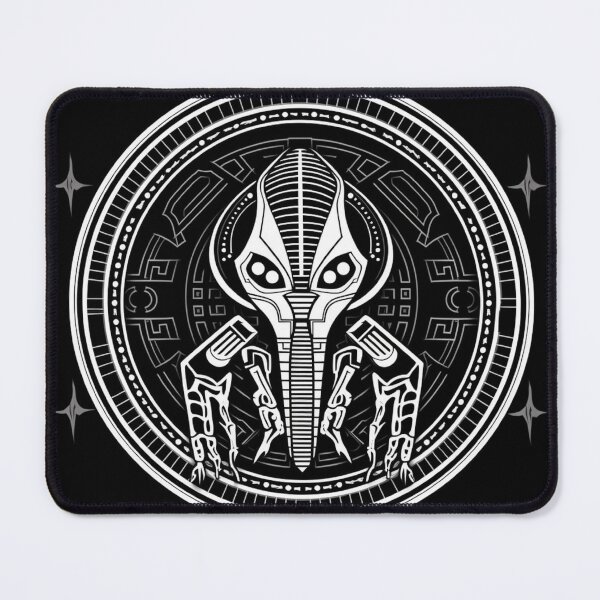 Item preview, black & white alien hieroglyphs designed and sold by jessi3002.