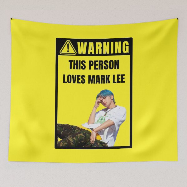 Item preview, nct 127 warning sign: mark lee (ay-yo era) (gender neutral) designed and sold by loonaluvdesigns.
