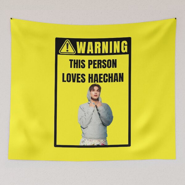 Item preview, nct 127 warning sign: haechan (ay-yo era) (gender neutral) designed and sold by loonaluvdesigns.