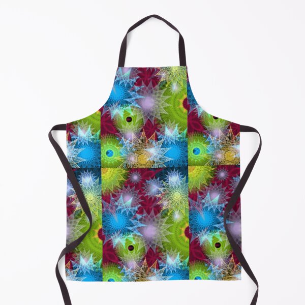 Item preview, Neon Stars: a Patterned Spirograph Collage designed and sold by RachelEDesigns.
