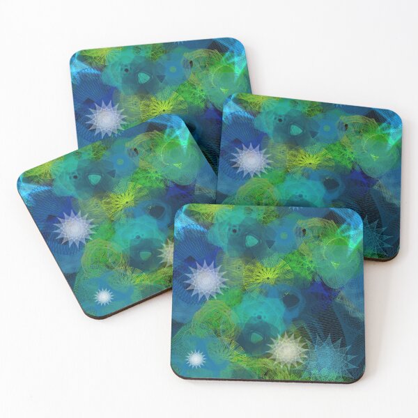 Item preview, Aurora Borealis: a Patterned Spirograph Collage designed and sold by RachelEDesigns.