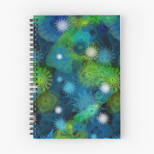 Item preview, Aurora Borealis: a Patterned Spirograph Collage designed and sold by RachelEDesigns.