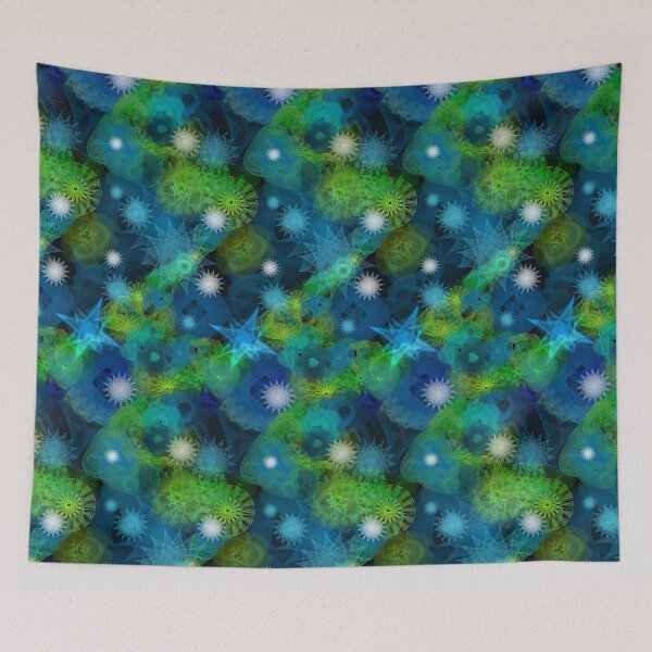 Item preview, Aurora Borealis: a Patterned Spirograph Collage designed and sold by RachelEDesigns.