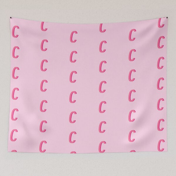 Item preview, C Pink Monogram designed and sold by mbstickerco20.