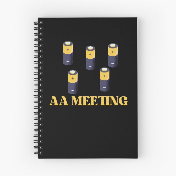 Item preview, Funny AA Meeting Sobriety Sarcasm Battery Humor Batteries designed and sold by MagicSD Designs.