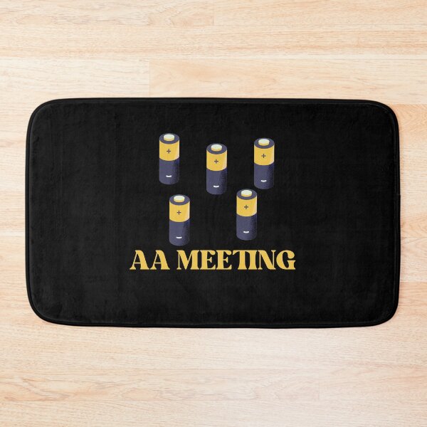 Item preview, Funny AA Meeting Sobriety Sarcasm Battery Humor Batteries designed and sold by MagicSD Designs.