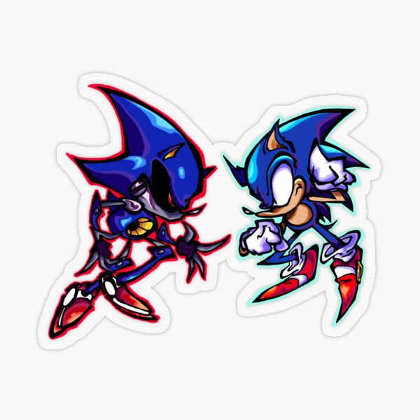 Metal Sonic Holo Vinyl Stickers -  Sweden