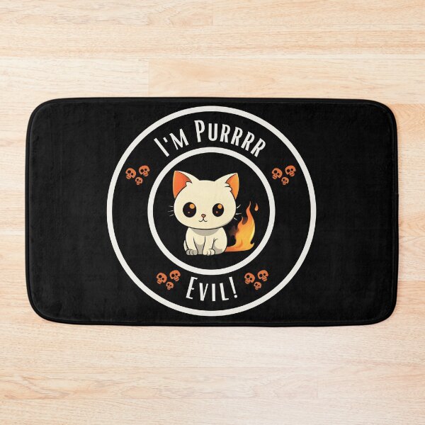 Item preview, Funny Evil Cute Cat Pun designed and sold by OtterComforts.