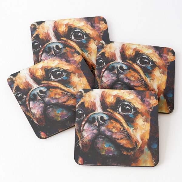 Item preview, Abstract Adorable Puppy with Butterflies Most Popular Cute Animals designed and sold by MPCFICTION.