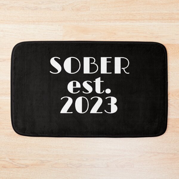 Item preview, Sober est. 2023 Sobriety Recovering Addiction Proud Rehab designed and sold by MagicSD Designs.