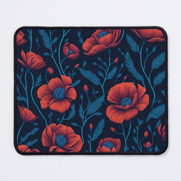 Item preview, Poppies Flowers Pattern designed and sold by CraftyDownloads.