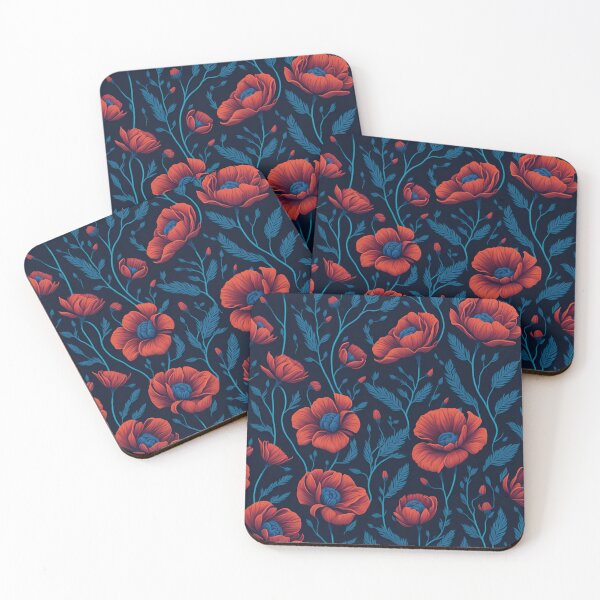 Item preview, Poppies Flowers Pattern designed and sold by CraftyDownloads.