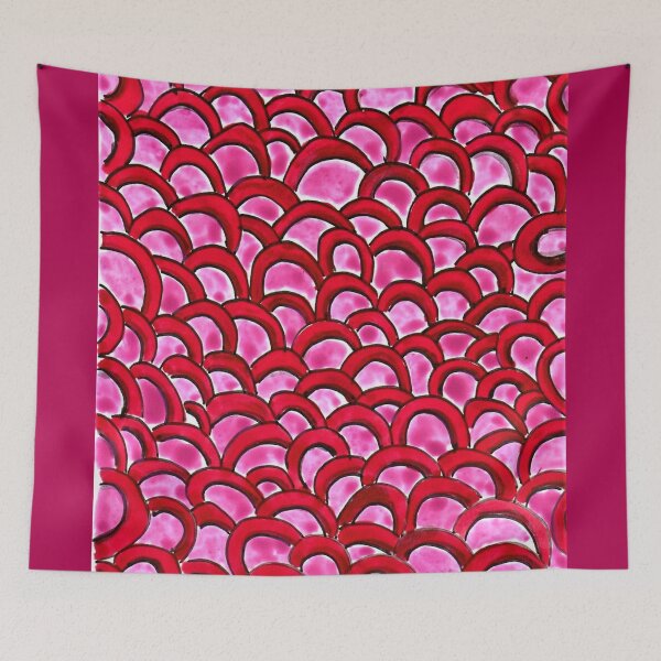 Item preview, Pattern red lentils, watercolor, fine art designed and sold by janianna.