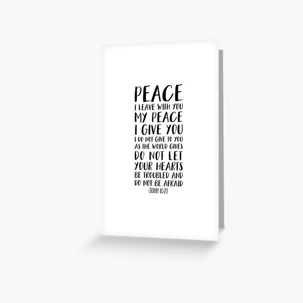 Item preview, Peace I Leave With You, John 14:27 designed and sold by aenaonartwork.