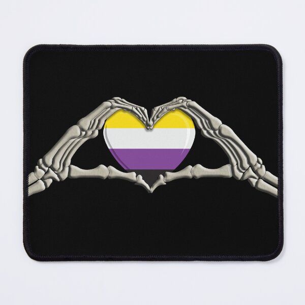 Item preview, Bone Hands Heart Non Binary goth designed and sold by TheirChoice.