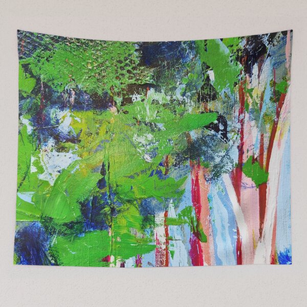 Item preview, Lime Green Abstract Paint by Leah Gay designed and sold by leahgordonartist.