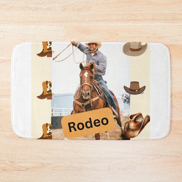Item preview, Rodeo time bucking horse with cowboy designed and sold by LGMmugsdesign.
