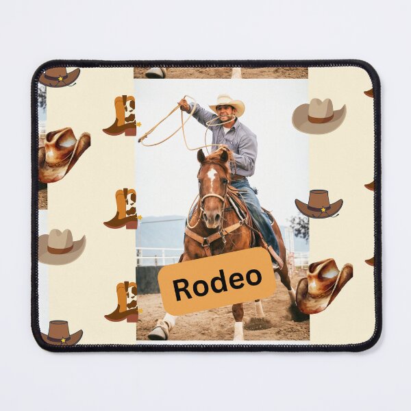 Item preview, Rodeo time bucking horse with cowboy designed and sold by LGMmugsdesign.