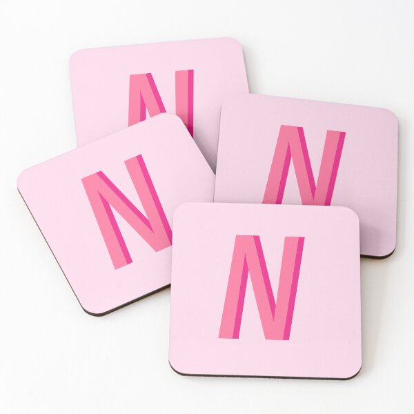 Artikelvorschau, N rosa Monogramm entworfen und verkauft von mbstickerco20.