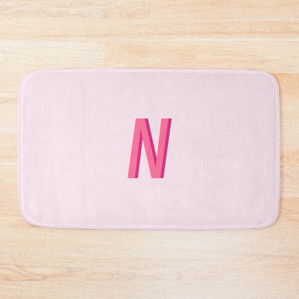 Item preview, N Pink Monogram designed and sold by mbstickerco20.