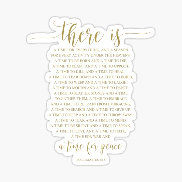 Item preview, There Is A Time For Everything, Ecclesiastes 3:1-8 designed and sold by aenaonartwork.