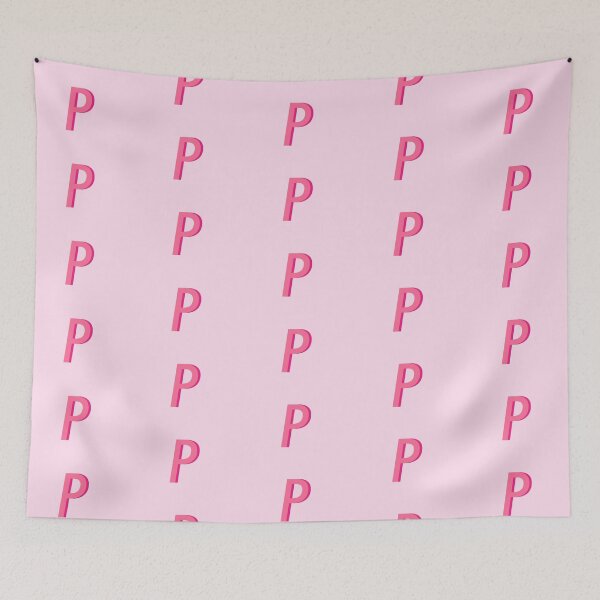 Item preview, P Pink Monogram designed and sold by mbstickerco20.