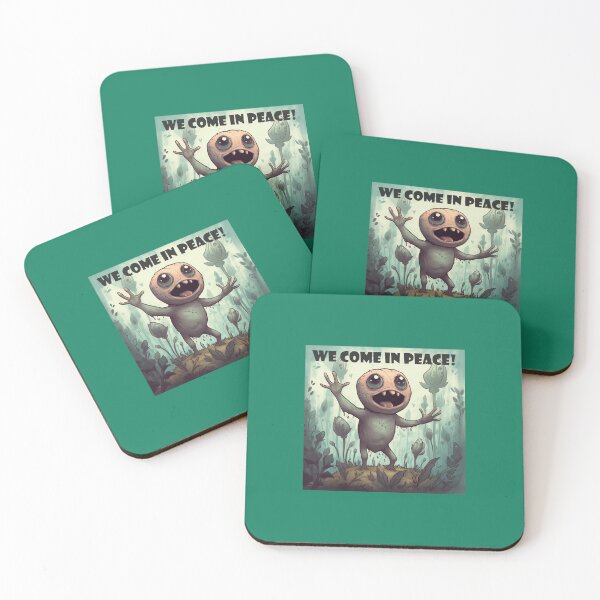 Item preview, We Come in Peace! designed and sold by ImaginationbyAI.
