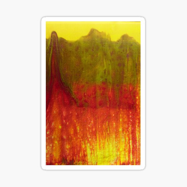 Artsy Sister pouring paints nice forest Sticker