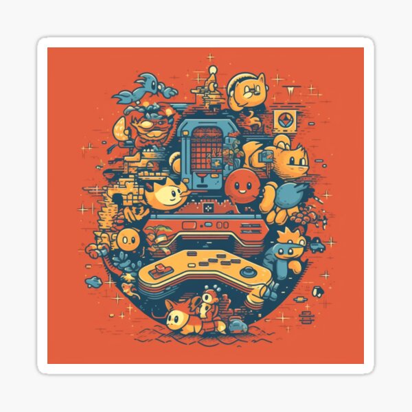 Item preview, ?Retro Gaming Revival: Journey Back to the 16-Bit Era! ?? designed and sold by RobotBadGuy0.