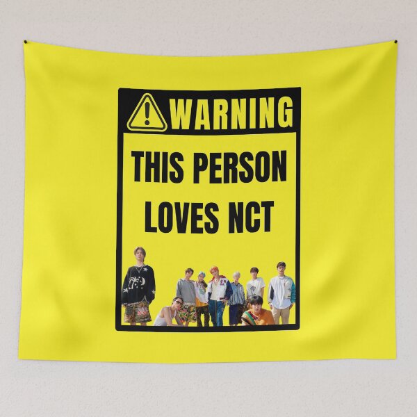 Item preview, nct 127 warning sign: group (ay-yo era) (gender neutral) designed and sold by loonaluvdesigns.