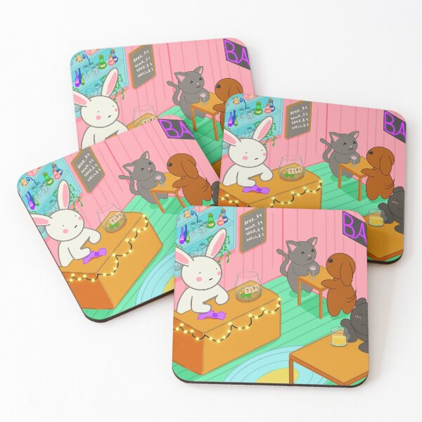 Item preview, Kawaii Bunny Bartender designed and sold by BadpieArt.
