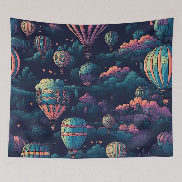 Item preview, Hot Air Balloon Night designed and sold by PiriStore.