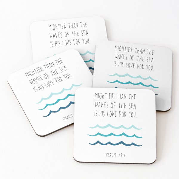 Item preview, Mightier than the waves of the sea, Psalm 93:4 designed and sold by aenaonartwork.