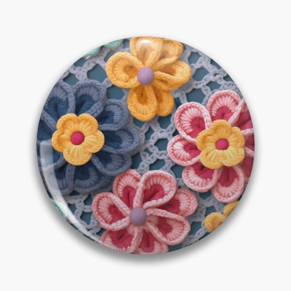Item preview, Crochet Flowers - Blue designed and sold by hippokraken.