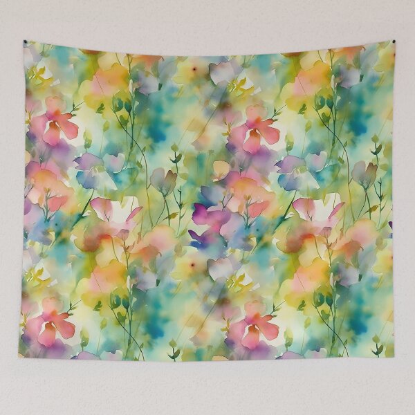 Item preview, Watercolor painting of a sweet pea flowers designed and sold by Baart72.