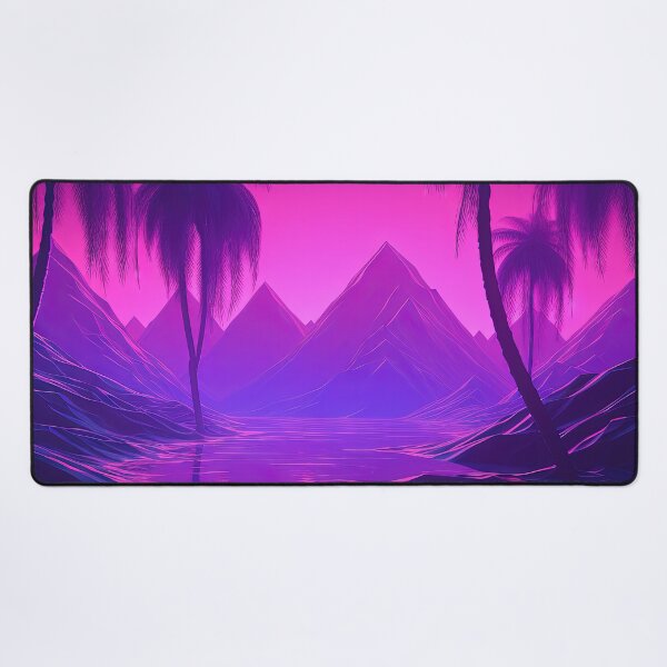 Item preview, Dreamy Horizons: A Nighttime Synthwave Oasis designed and sold by Mullet Monkey.