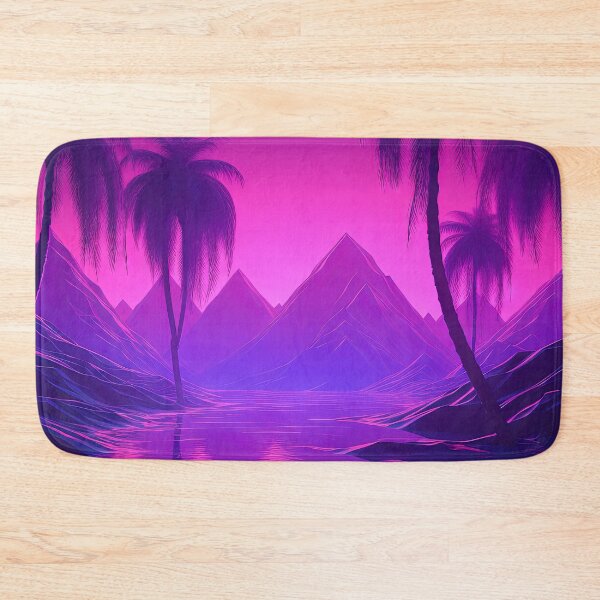 Item preview, Dreamy Horizons: A Nighttime Synthwave Oasis designed and sold by Mullet Monkey.