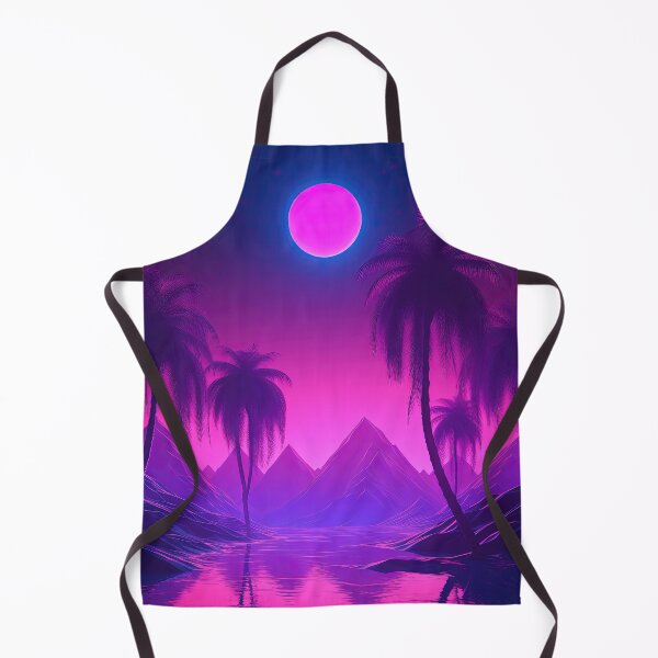 Item preview, Dreamy Horizons: A Nighttime Synthwave Oasis designed and sold by Mullet Monkey.