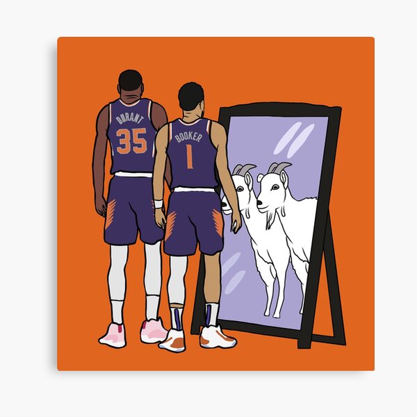Item preview, Kevin Durant and Devin Booker Mirror GOATs designed and sold by RatTrapTees.