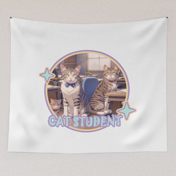 Item preview, Cat Student,Cat miaw,cat miaw love,Student Cat  designed and sold by Lychee Design.