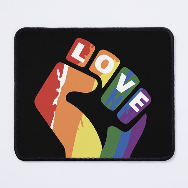Item preview, rainbow-colored fist designed and sold by LiberaCaballo.