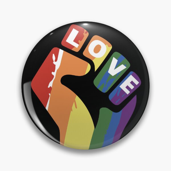 Item preview, rainbow-colored fist designed and sold by LiberaCaballo.