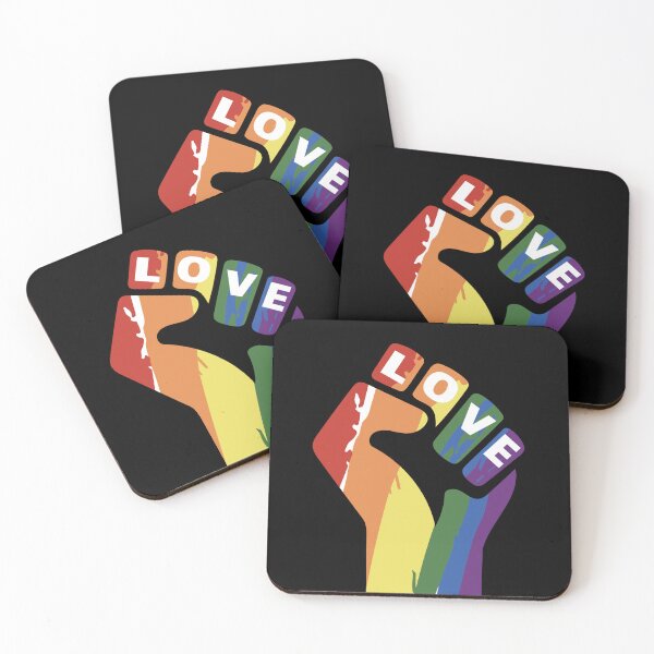 Item preview, rainbow-colored fist designed and sold by LiberaCaballo.