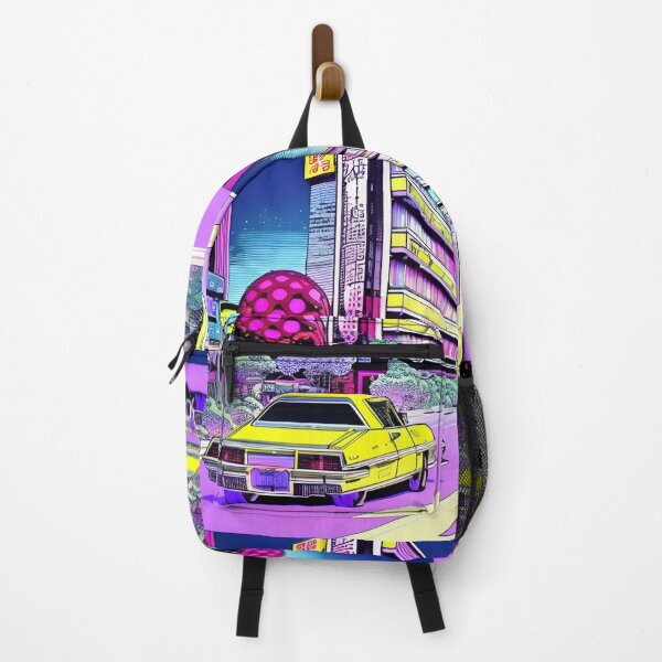 Item preview, Yellow car in the city retro style designed and sold by imagenia.