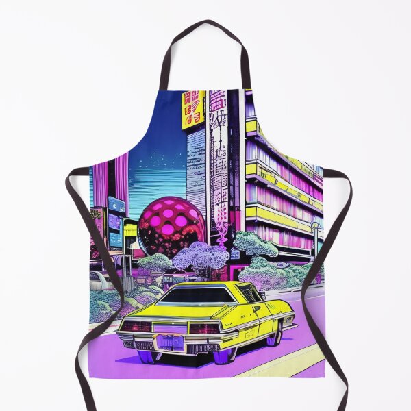 Item preview, Yellow car in the city retro style designed and sold by imagenia.