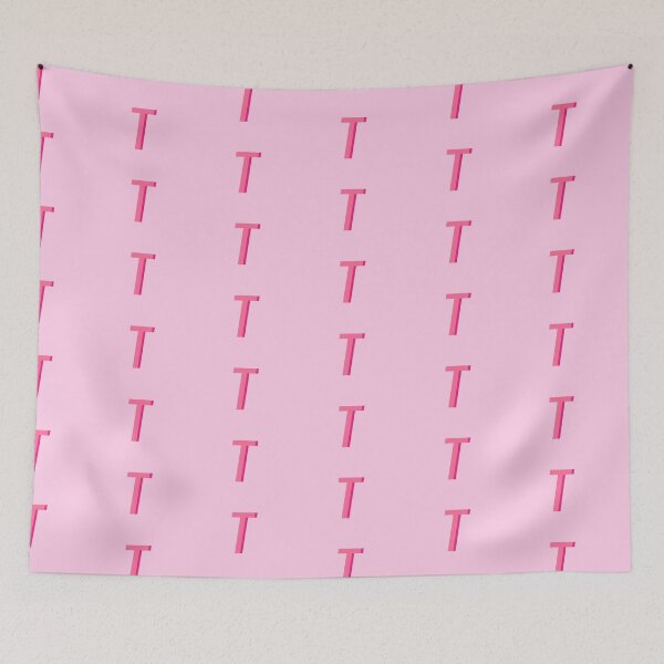 Item preview, T Pink Monogram designed and sold by mbstickerco20.